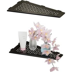 12" Corner Shower Caddy Shelves, 2 Pack Bathroom Shower Shelf for Tiled Wall, St